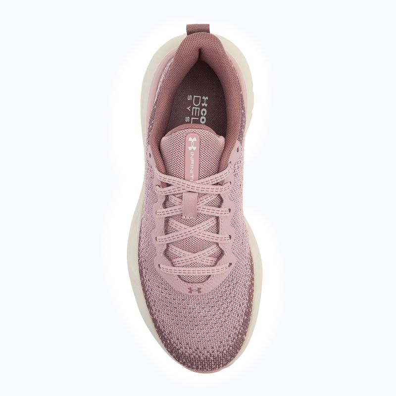 Women's running shoes Under Armour Infinite tourmaline pink/maroon mist/summit white 4