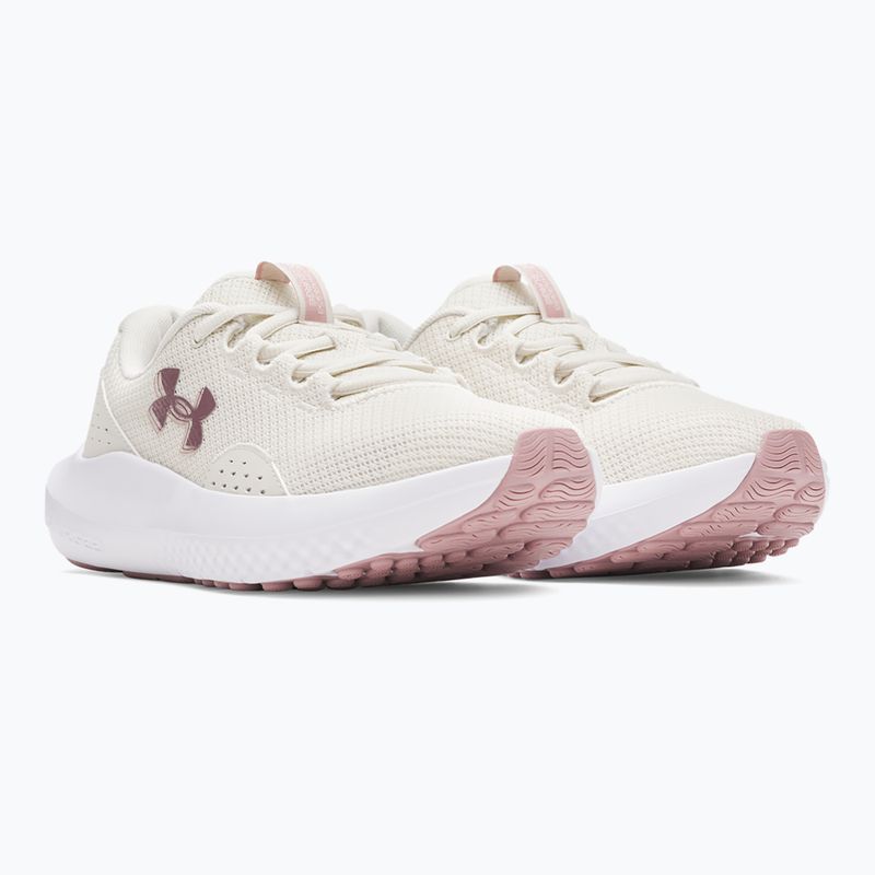Women's running shoes Under Armour Charged Surge 4 Summit White/Tourmaline Pink/Metallic Tourmaline Pink 2