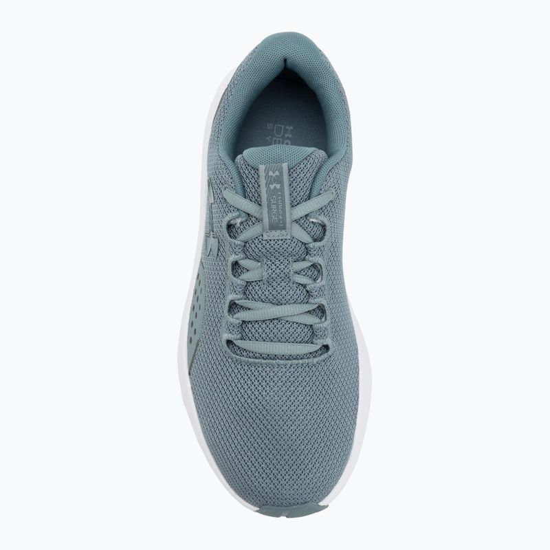 Men's running shoes Under Armour Charged Surge 4 serpentine/jasper blue/jasper blue 5