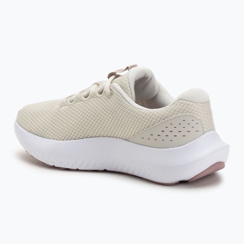 Women's running shoes Under Armour Charged Surge 4 summitwhite/touralinepink/metalltourmalinepink 3