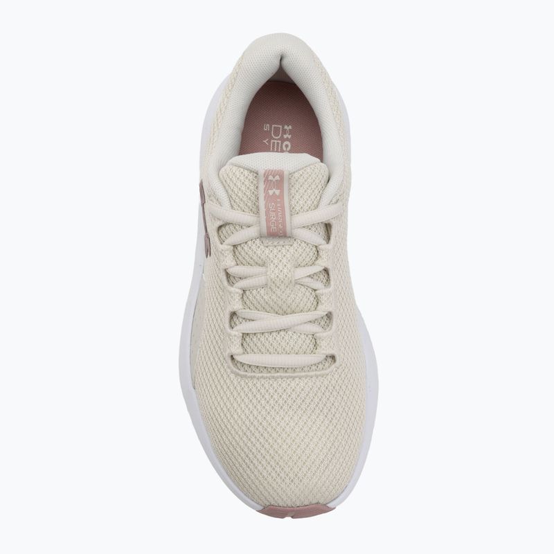 Women's running shoes Under Armour Charged Surge 4 summitwhite/touralinepink/metalltourmalinepink 5