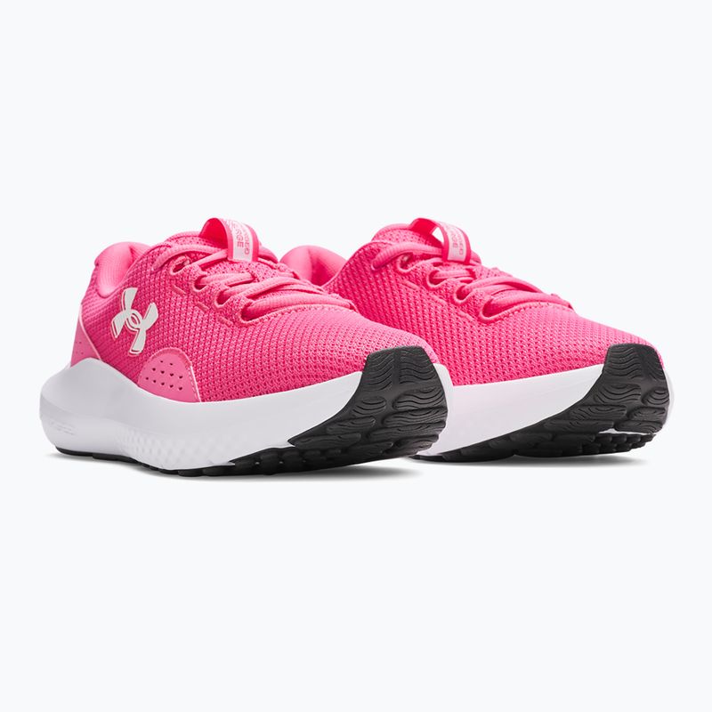 Women's running shoes Under Armour Charged Surge 4 super pink/super pink/white 2