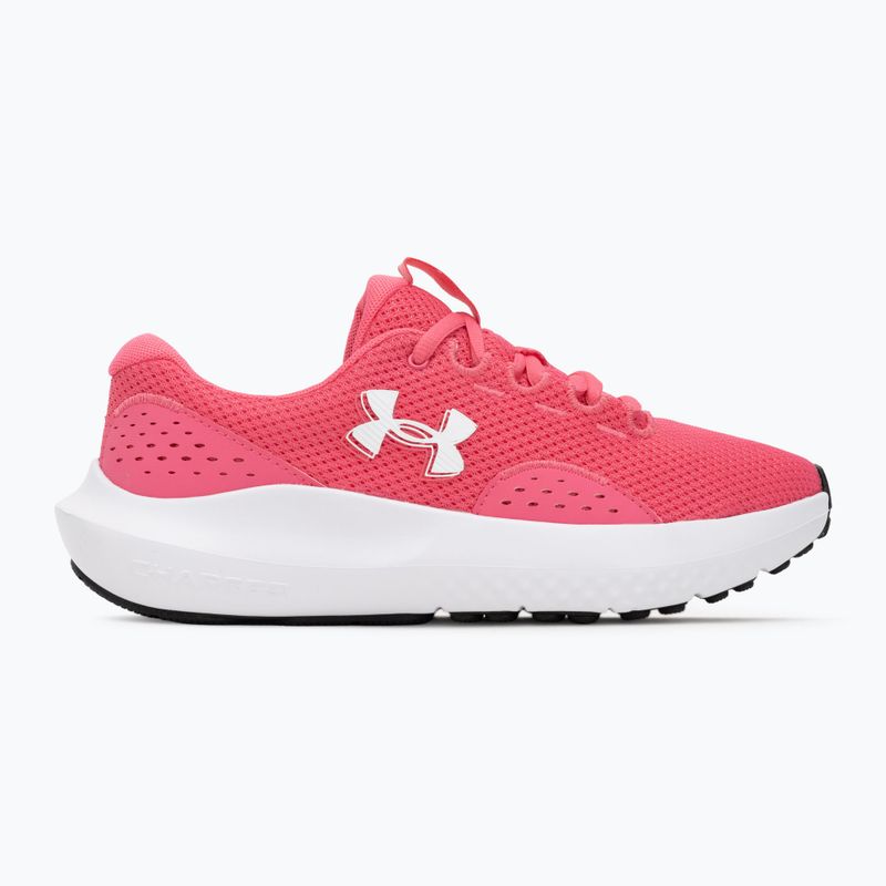 Women's running shoes Under Armour Charged Surge 4 super pink/super pink/white 2
