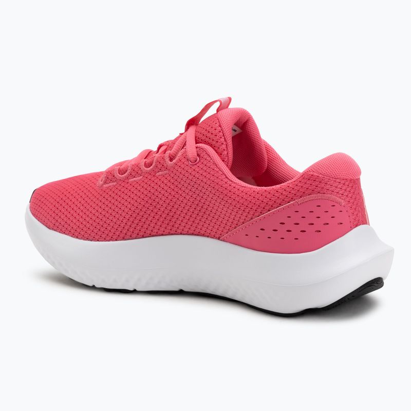 Women's running shoes Under Armour Charged Surge 4 super pink/super pink/white 3