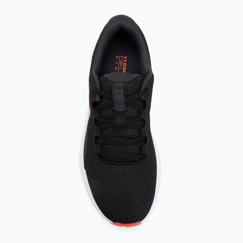 Men's running shoes Under Armour Charged Surge 4 black/anthracite/racer red 5