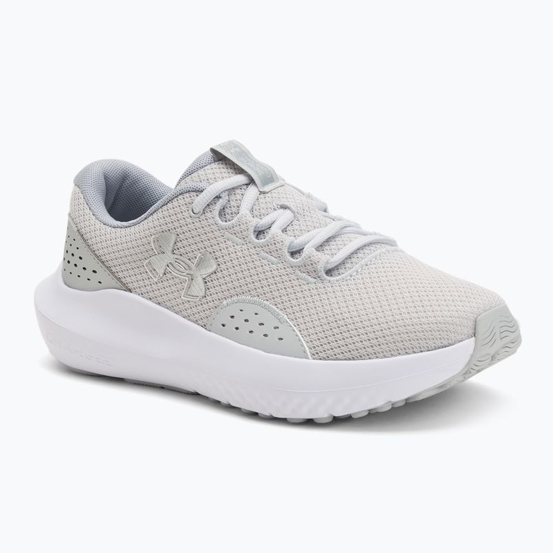 Women's running shoes Under Armour Charged Surge 4 halo gray/metallic silver/metallic silver