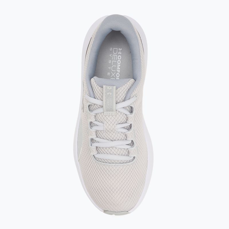Women's running shoes Under Armour Charged Surge 4 halo gray/metallic silver/metallic silver 5