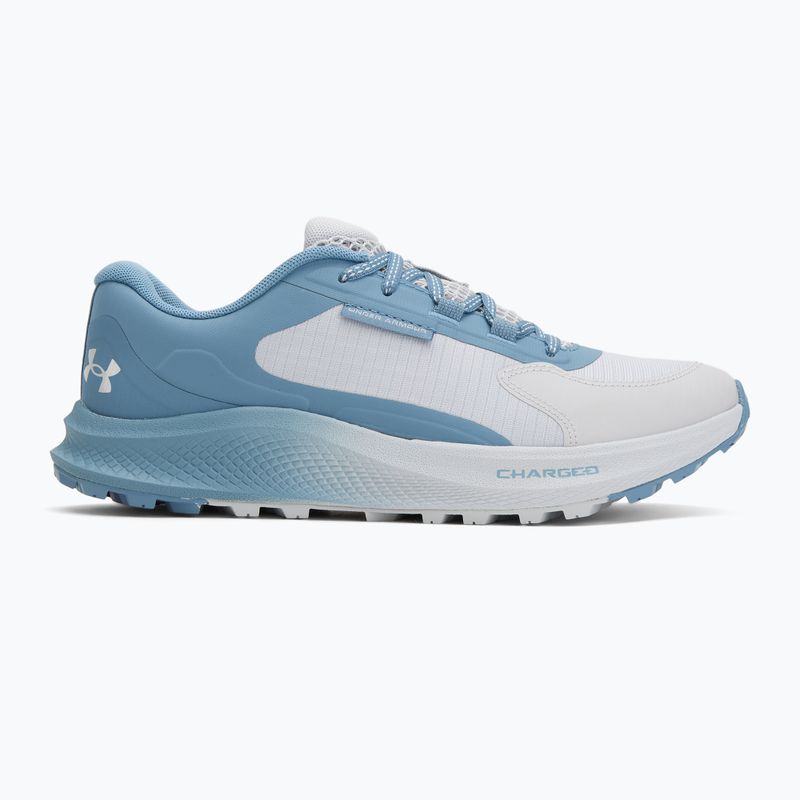 Women's running shoes Under Armour Charged Bandit Trail 3 halo gray/blue smoke/nimbus blue 2