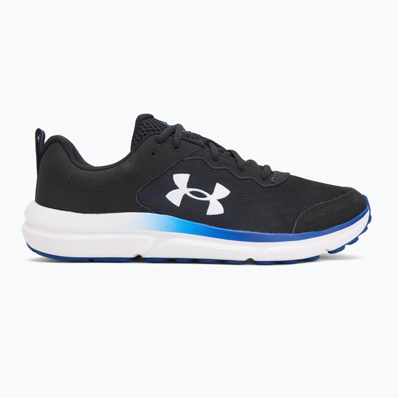 Men's running shoes Under Armour Charged Assert 10 black/royal/white 2