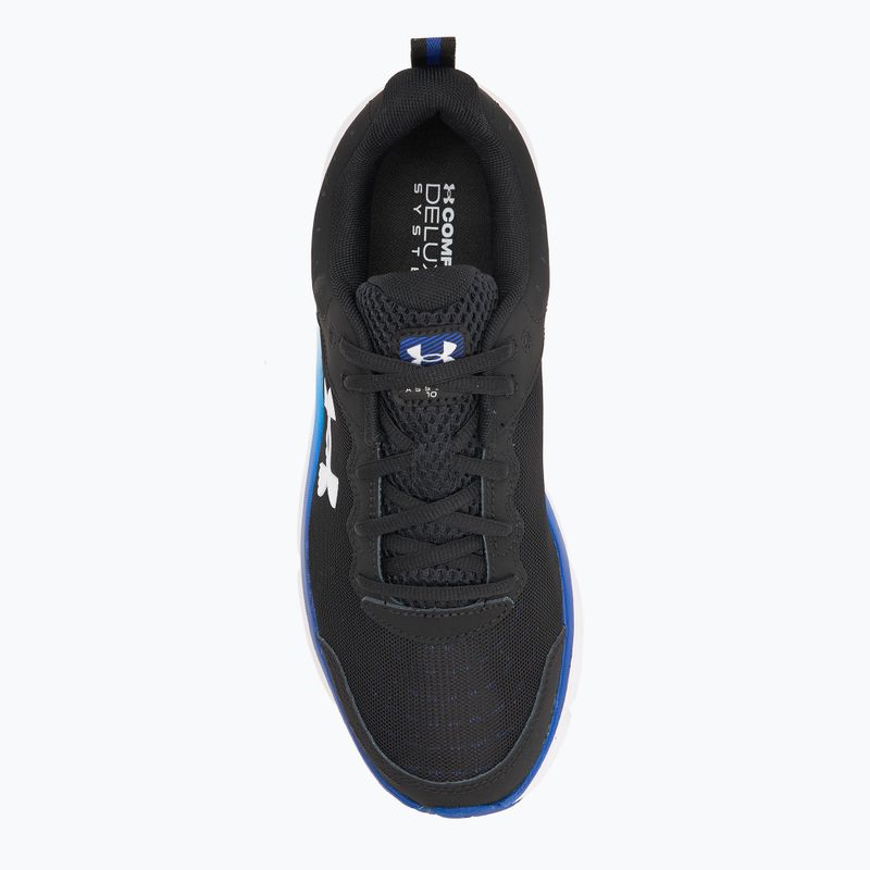 Men's running shoes Under Armour Charged Assert 10 black/royal/white 5