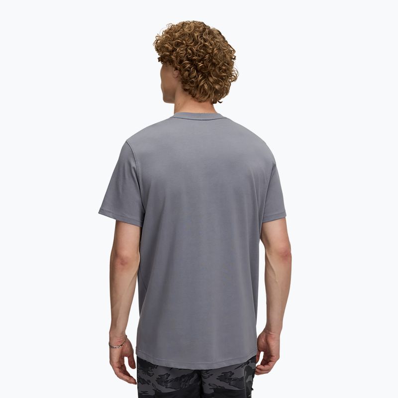 Men's training T-shirt Under Armour Logo Emb Heavyweight titan gray/black 2