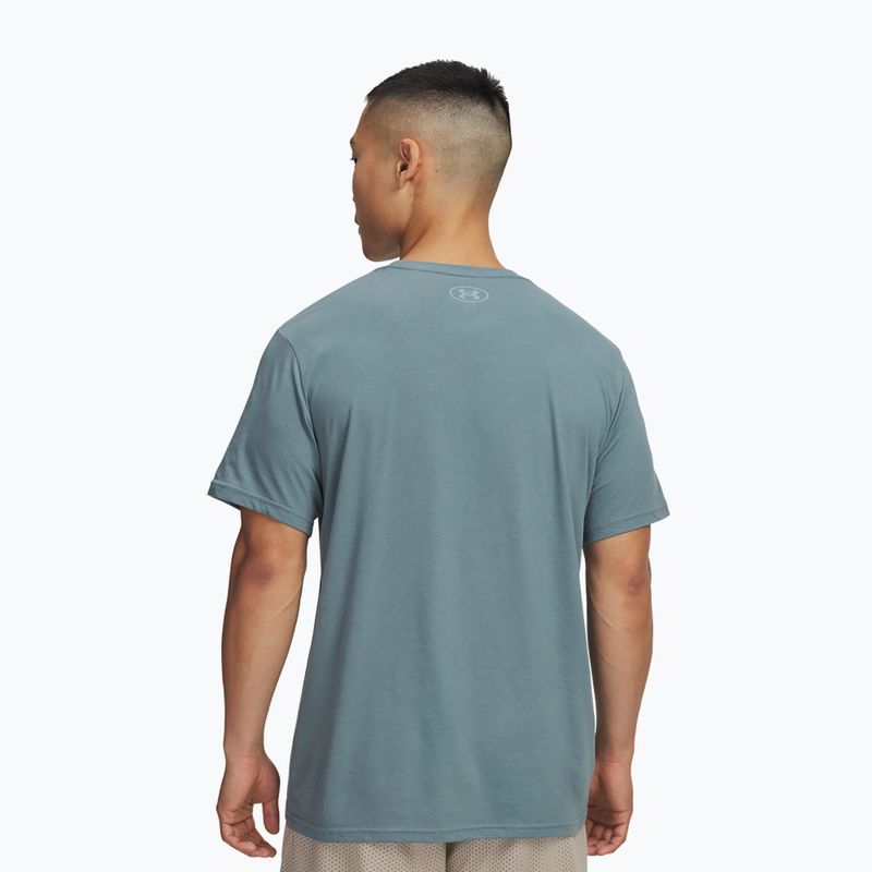 Men's training T-shirt Under Armour GL Foundation Update jasper blue/khaki base/serpentine 2