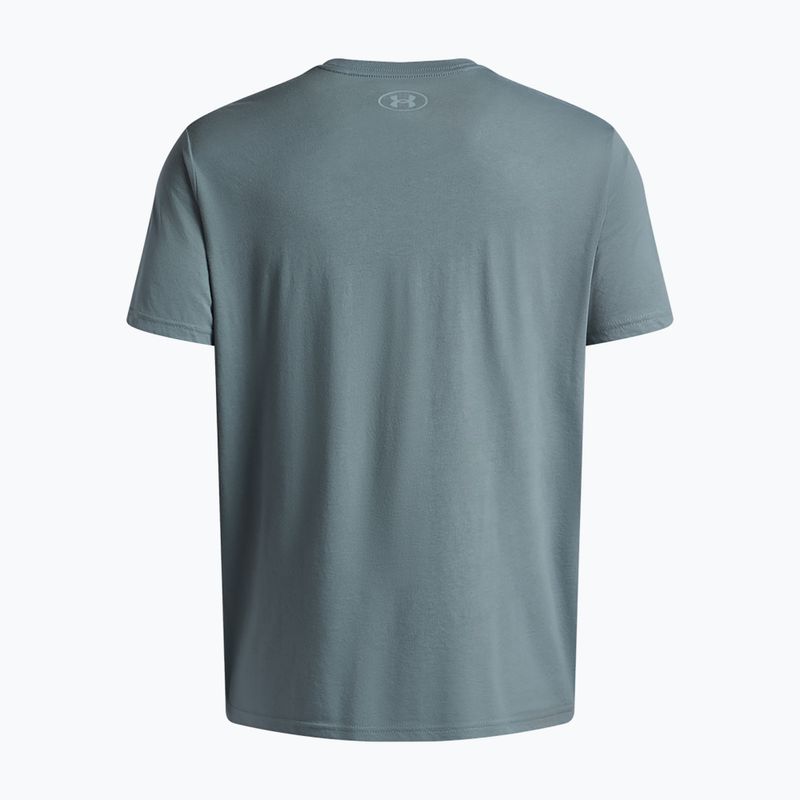 Men's training T-shirt Under Armour GL Foundation Update jasper blue/khaki base/serpentine 4
