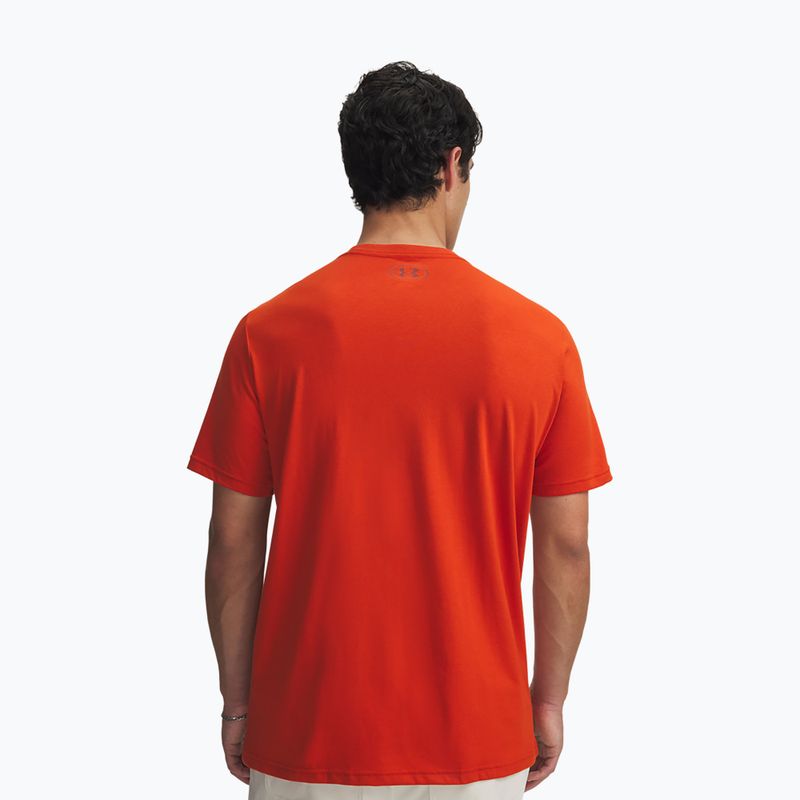 Men's T-shirt Under Armour Sportstyle Left Chest surplus orange/cinna red 2
