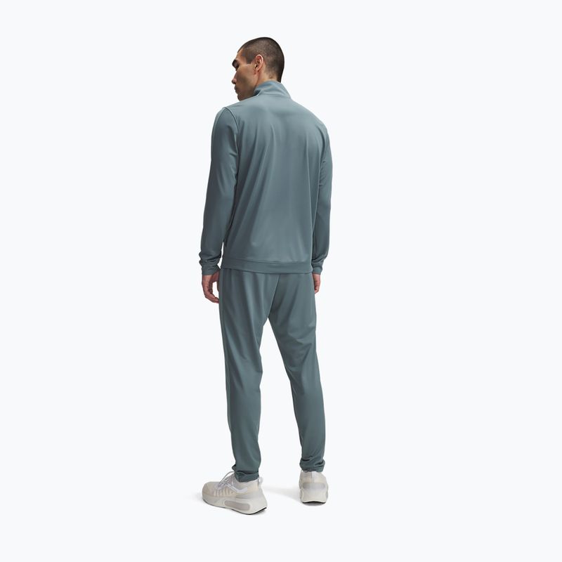 Men's tracksuit Under Armour UA Knit Track Suit jasper blue/serpentine/serpentine 2