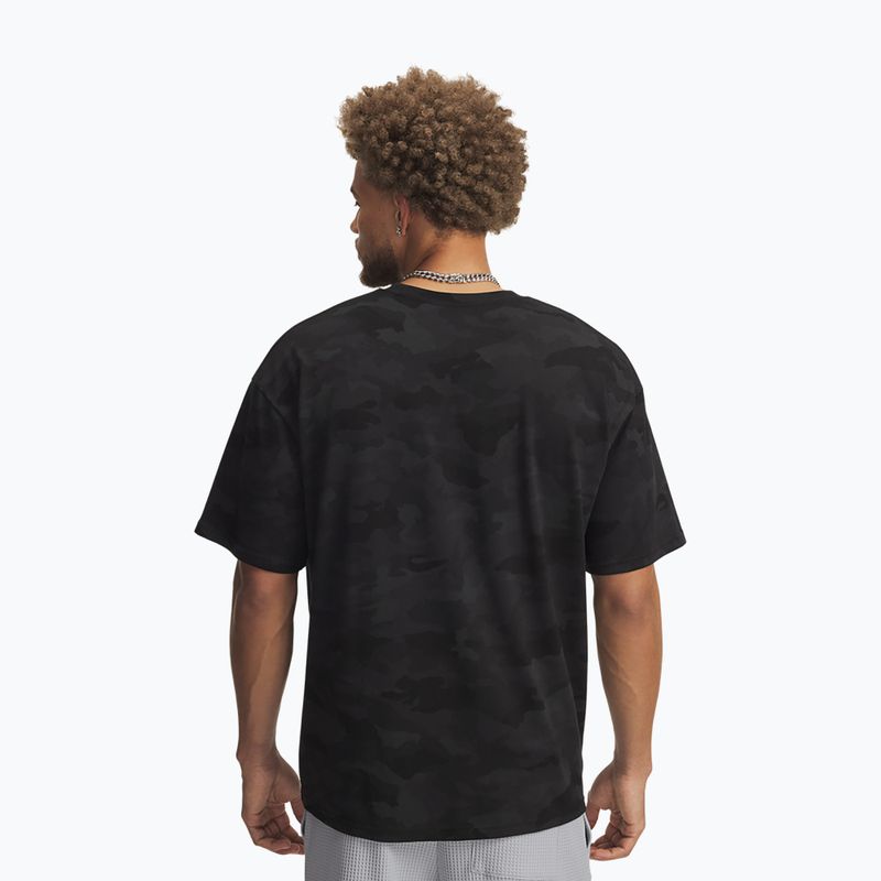 Men's training T-shirt Under Armour HTW Athletic Dept AOP black/white 2