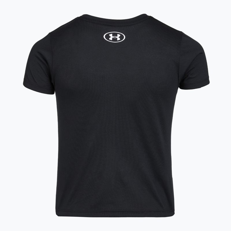 Children's training shirt Under Armour Tech SSC SS black/white 2