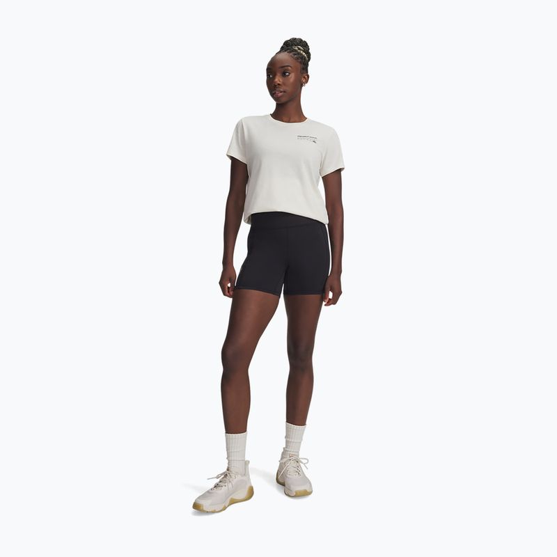 Women's training T-shirt Under Armour Project Rock Graphic 2 stone/black 2