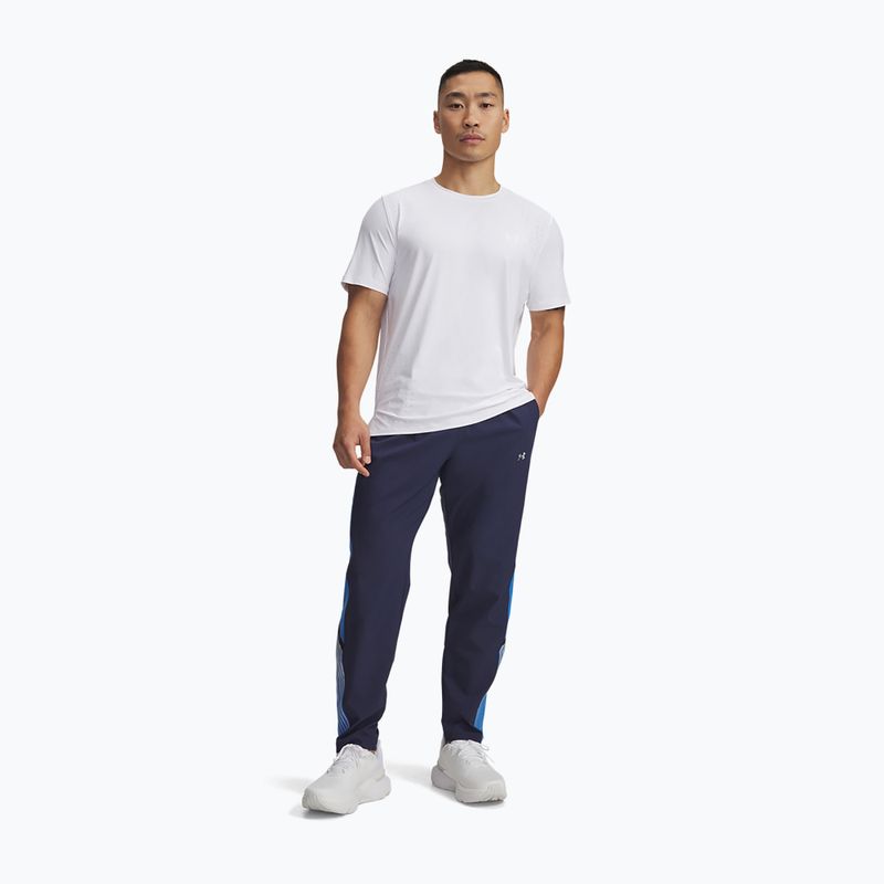 Men's running trousers Under Armour Velociti Storm washed navy/blue atlantis/reflective 2