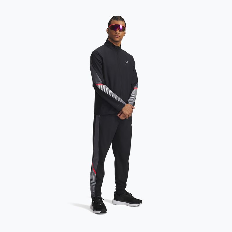 Men's running trousers Under Armour Velociti Storm black/castlerock/reflective 2