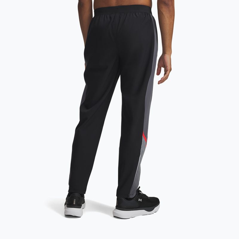 Men's running trousers Under Armour Velociti Storm black/castlerock/reflective 3