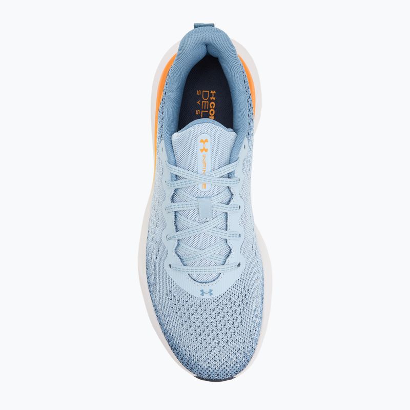Men's running shoes Under Armour Infinite blue calm/blue smoke/squad orange 5