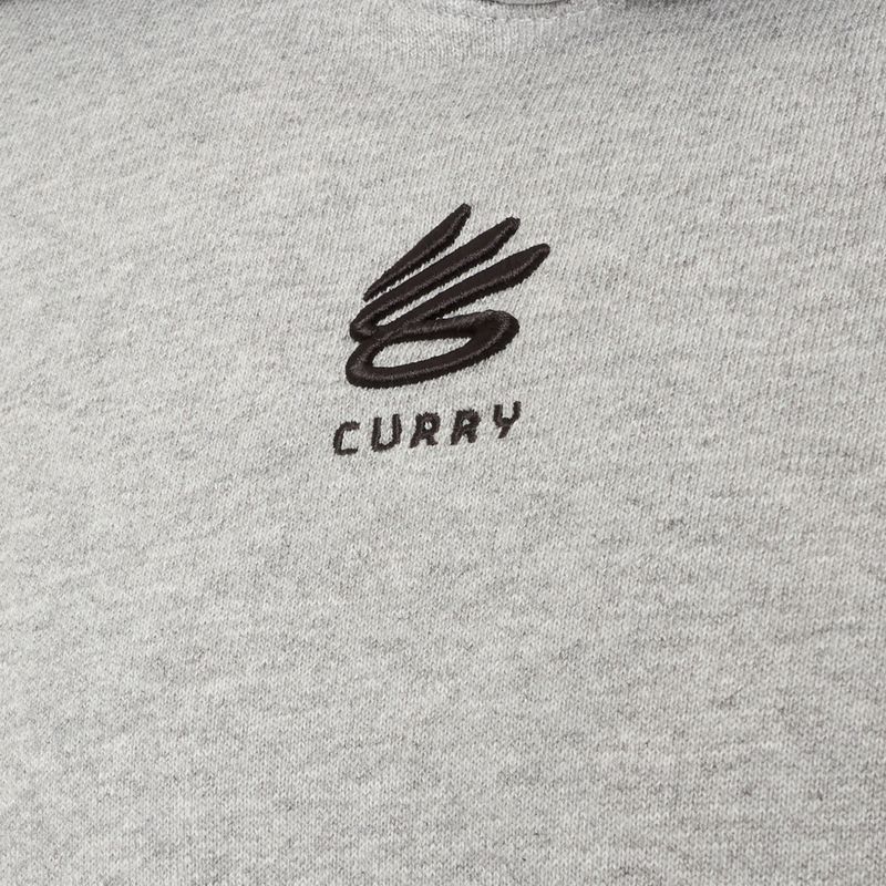 Men's sweatshirt Under Armour Curry Splash Hoodie summit white / black 3