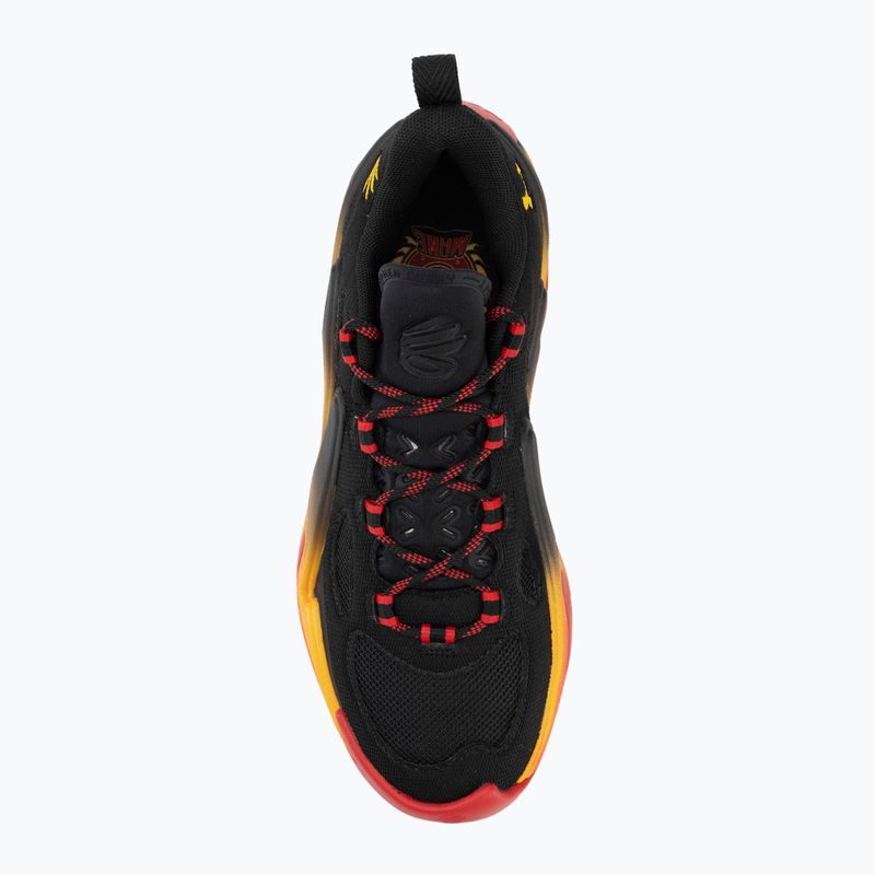 Basketball shoes Under Armour Curry 13 black/red/campus gold 5