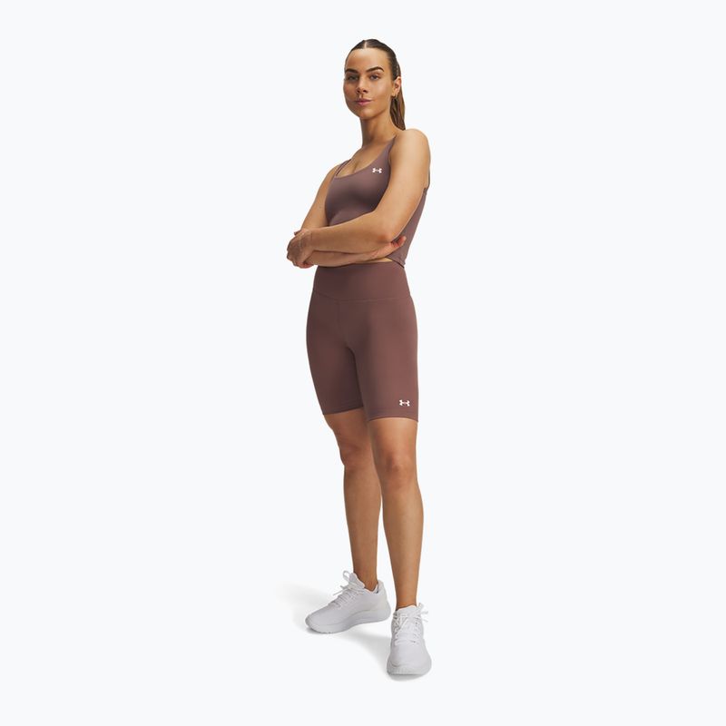 Women's training shorts Under Armour Motion Bike EMEA sierra taupe/white 2