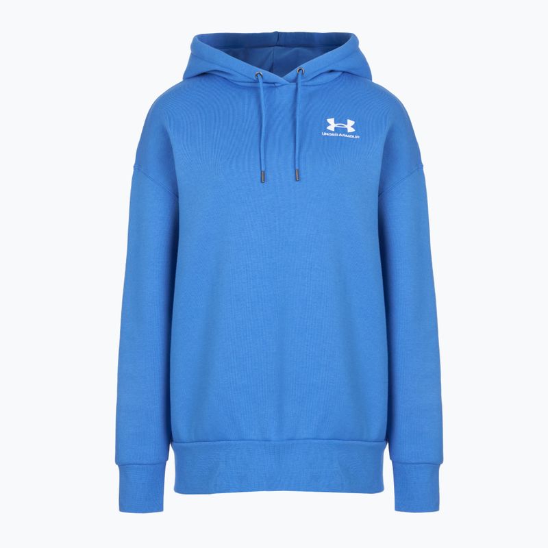 Women's sweatshirt Under Armour Icon Fleece Hoodie blue atlantis/white 4