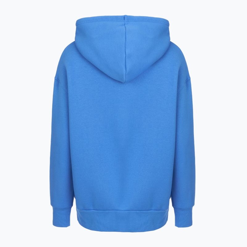Women's sweatshirt Under Armour Icon Fleece Hoodie blue atlantis/white 5