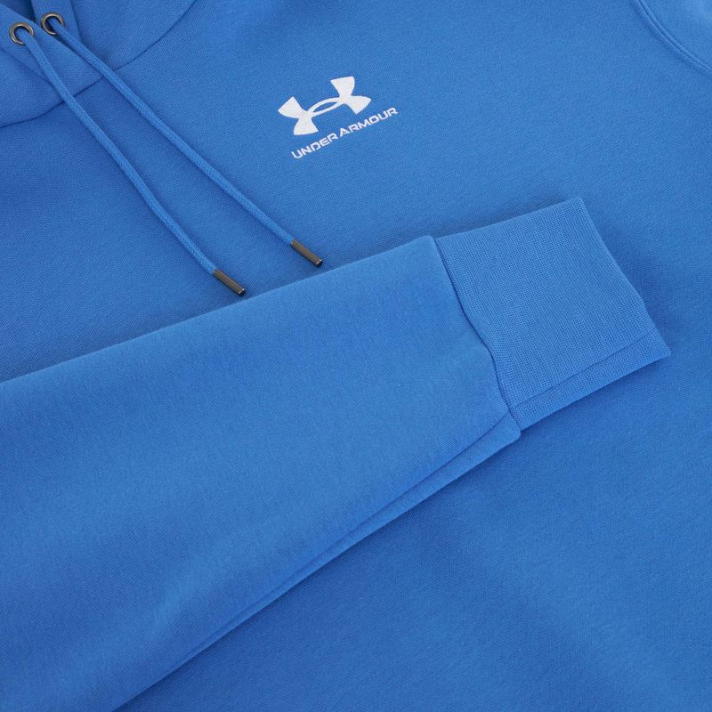 Women's sweatshirt Under Armour Icon Fleece Hoodie blue atlantis/white 6