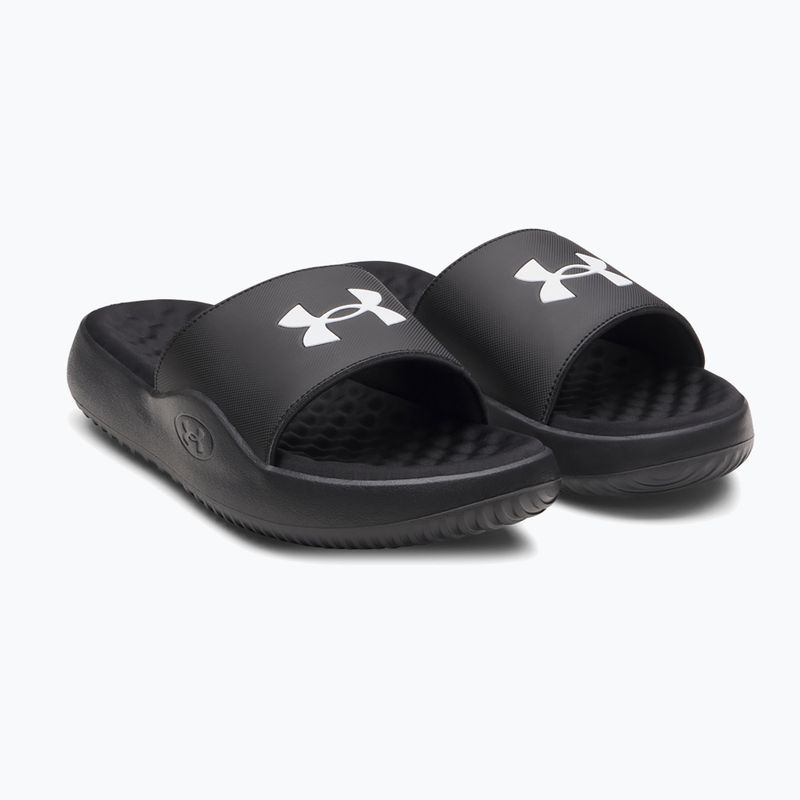 Men's slides Under Armour Ignite Pro 8 Fix black/black/white 3