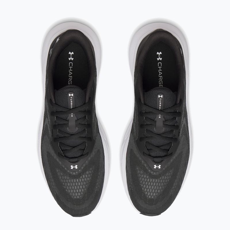 Men's running shoes Under Armour Turbulance 3 black/black/metallic silver 5