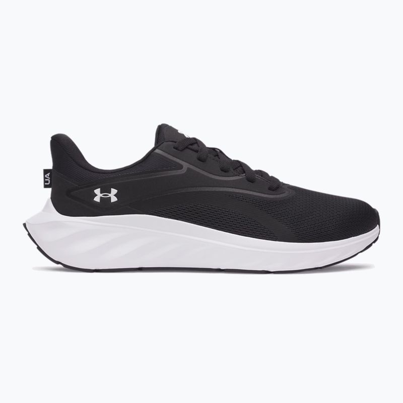 Men's running shoes Under Armour Ascend black/black/metallic silver