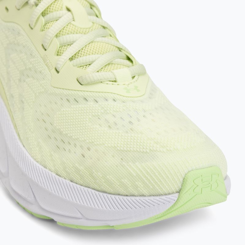 Women's running shoes Under Armour Turbulance 3 fade green/black/metallic silver 7