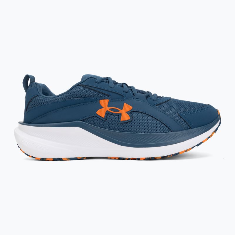 Men's running shoes Under Armour Assert 11 wham blue/hyper green/white 2