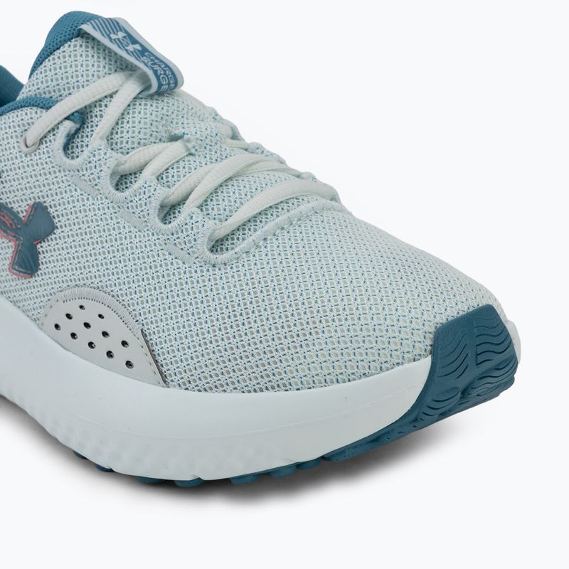 Women's running shoes Under Armour Charged Surge 4 illusion green/black/illusion green 7