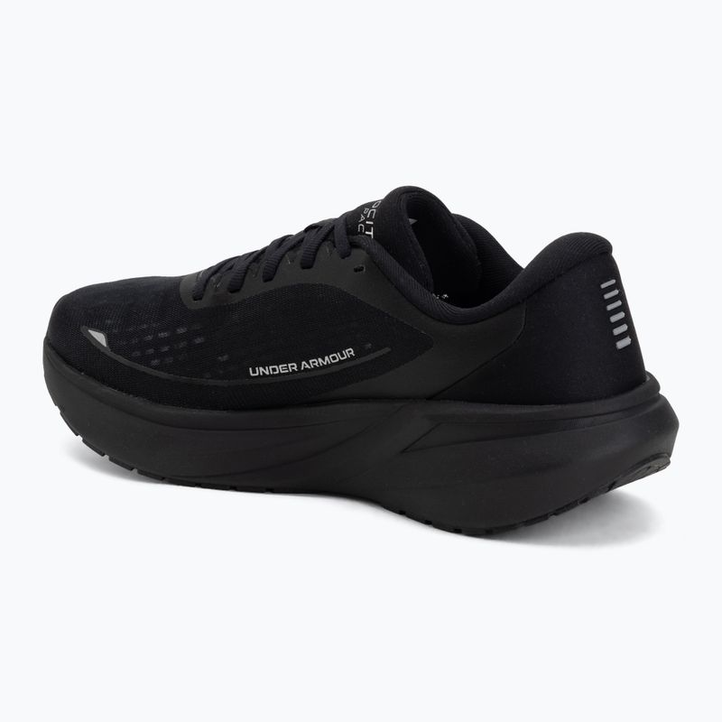 Men's running shoes Under Armour Velociti Pace black/black/metallic silver 3