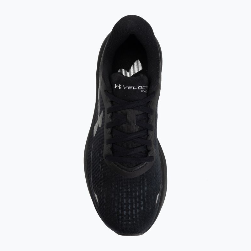 Men's running shoes Under Armour Velociti Pace black/black/metallic silver 5