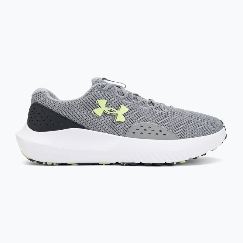 Men's running shoes Under Armour Charged Surge 4 steel/steel/black 2