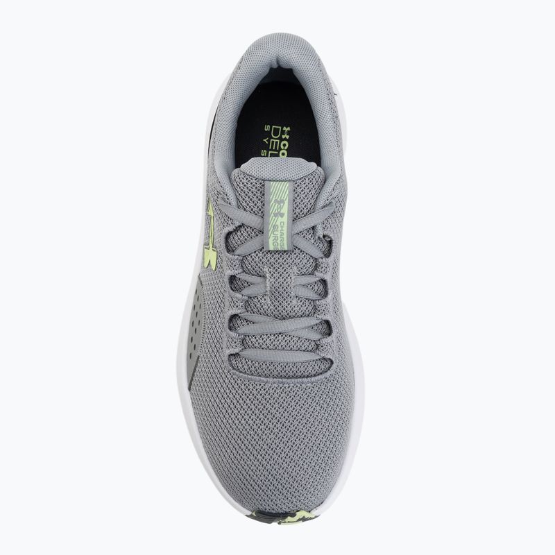 Men's running shoes Under Armour Charged Surge 4 steel/steel/black 5