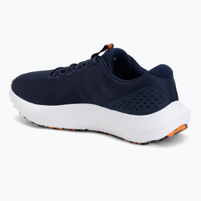 Men's running shoes Under Armour Charged Surge 4 midnight navy/midnight navy/white 3