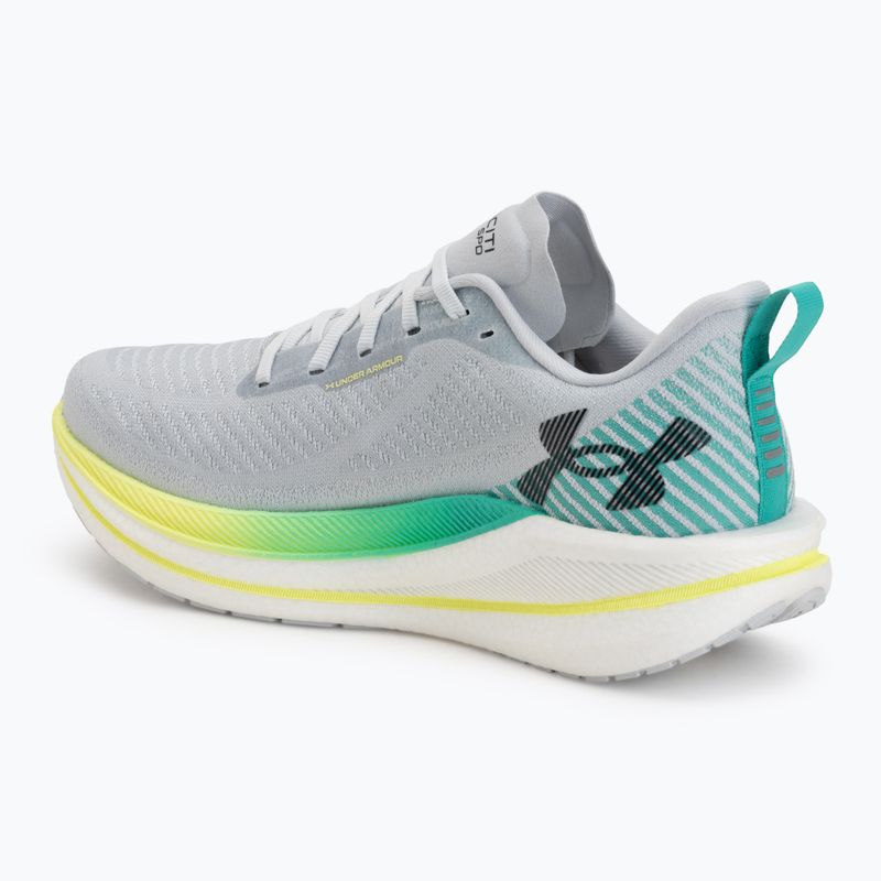 Men's running shoes Under Armour Velociti SPD halo gray/green mode/black 3