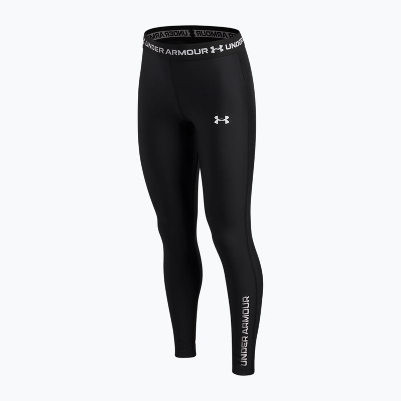Children's leggings Under Armour HeatGear Graphic Leggings black/white 3