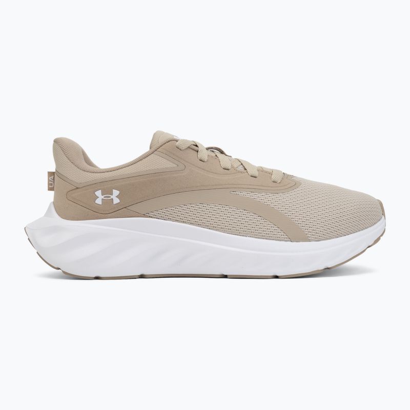 Men's running shoes Under Armour Ascend khaki base/summit white/castlerock 2