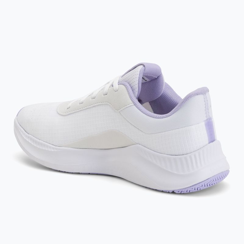 Women's training shoes Under Armour Aurora 3 white/white/purple crest 3