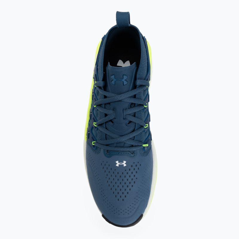 Men's training shoes Under Armour Phantom X ultimate wham blue/hyper green/white 5