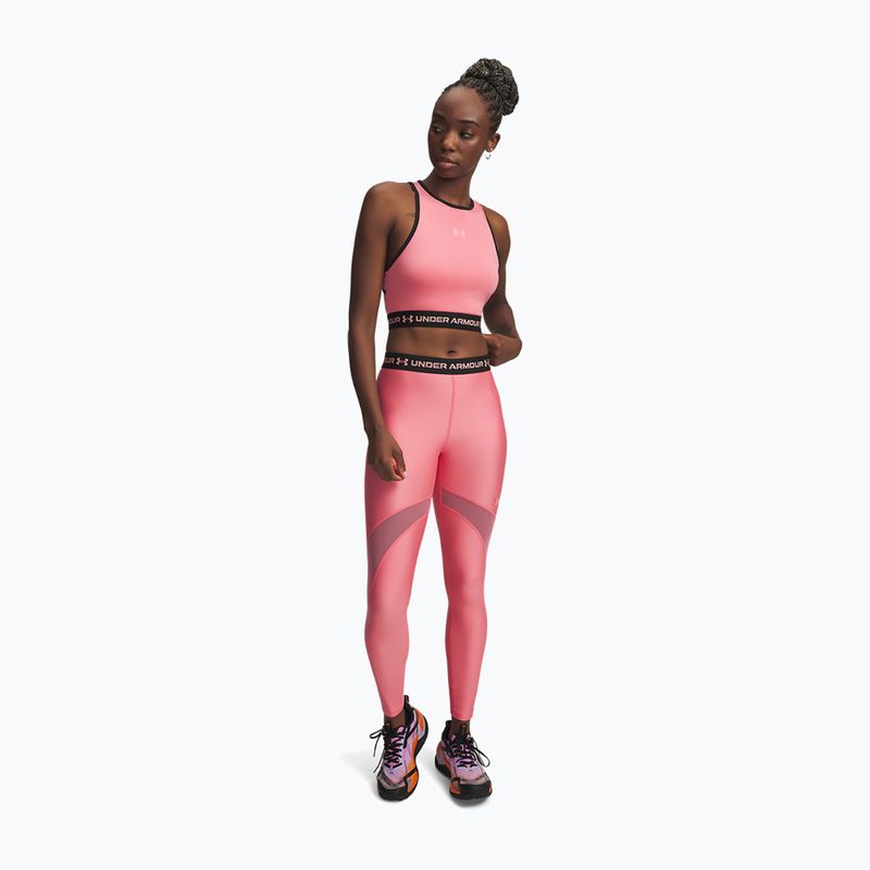 Men's training leggings Under Armour HeatGear Mesh bittersweet pink/posh pink 2
