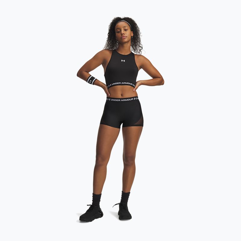 Women's training shorts Under Armour HeatGear Mesh Shorty ultimate black/white 2